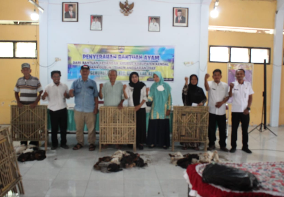 Penyerahan Bantuan Ayam Bersumber BKK Dana Dusun